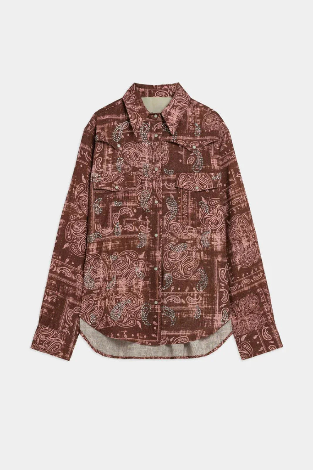 Women's A Paper Kid Shirts - Poplin Shirt - Brown