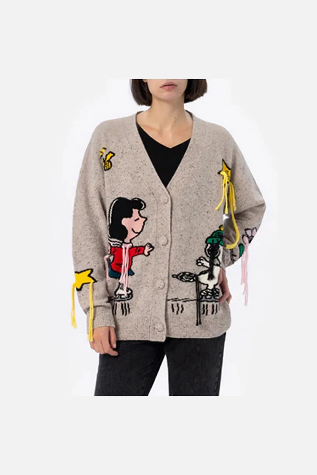 Cardigan Donna Mc2 Saint Barth - Sasi Donegal Silvester Help 15Ml Emb - Grigio